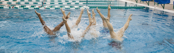 Lindenwood Synchronized Swim Team Practice
